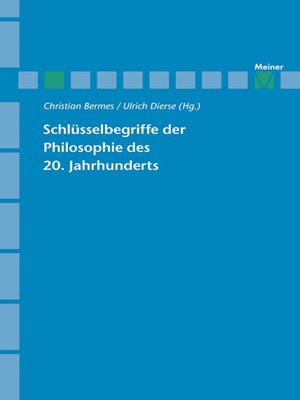 cover image of Schlüsselbegriffe der Philosophie des 20. Jahrhunderts